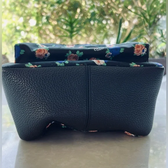 COACH Mini Charlie Nylon Backpack In Tea Rose Floral Print - Picture 8 of 8